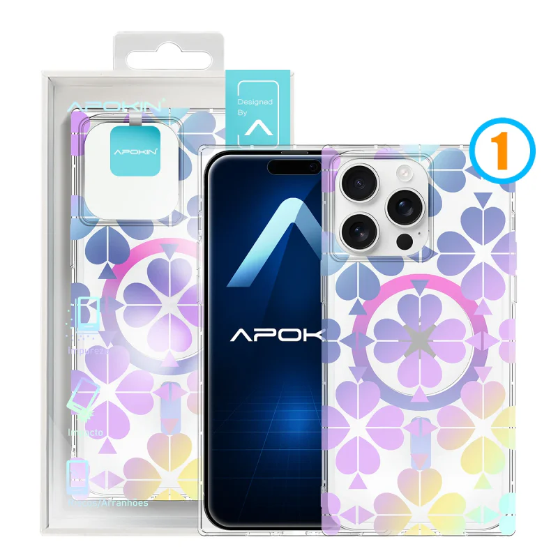 Capa Apokin para iPhone 16 Pro Metalizada com MagSafe Desenho 4 - Imagem 3