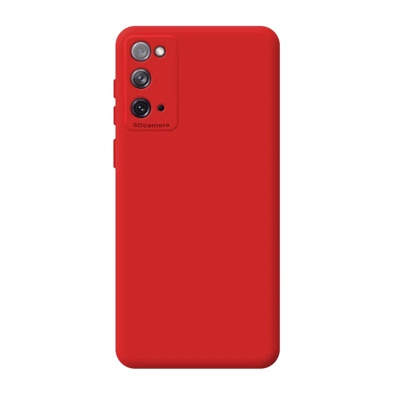 Capa Apokin para Samsung Galaxy S20 Silicone Macio com Proteção de Câmara 3D Vermelho - Imagem 5