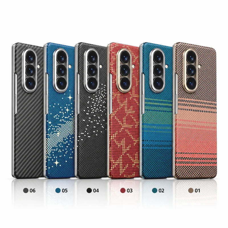 Capa Apokin NJOYNY Kevlar Series para Samsung Galaxy Z Fold 8 Ultra Multicolor Cor 2