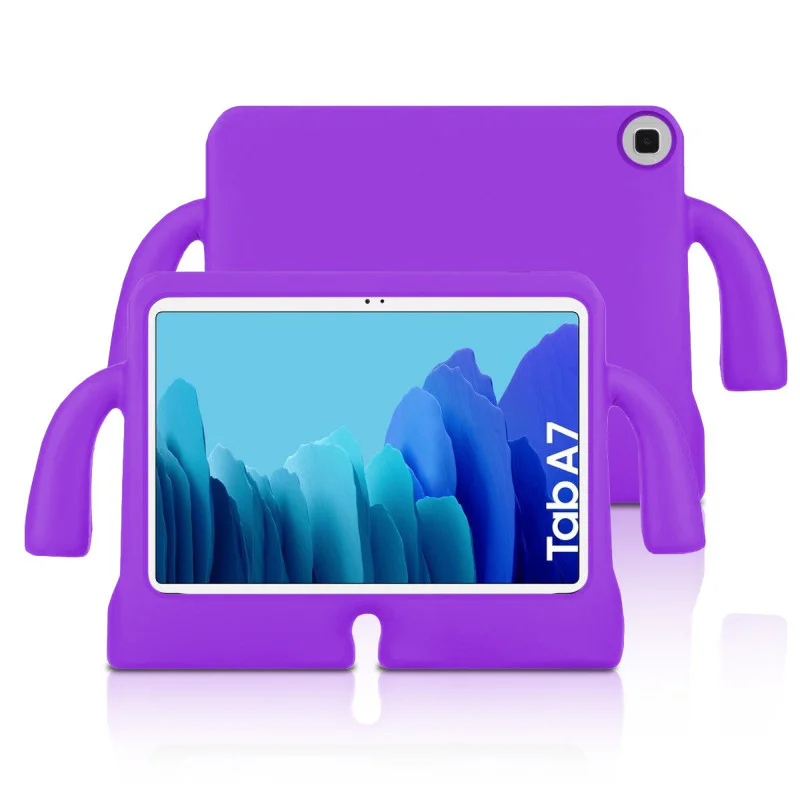 Capa Infantil Apokin para Samsung Galaxy Tab A7 T500 em Silicone Reforçada Antichoques Cor: Verde - Imagem 4