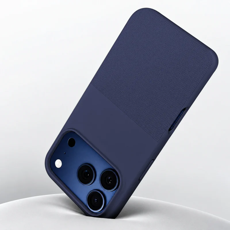 Capa Apokin para iPhone 13 Pro, 14 Pro e 15 Pro em Silicone Flexível Lilás - Imagem 3