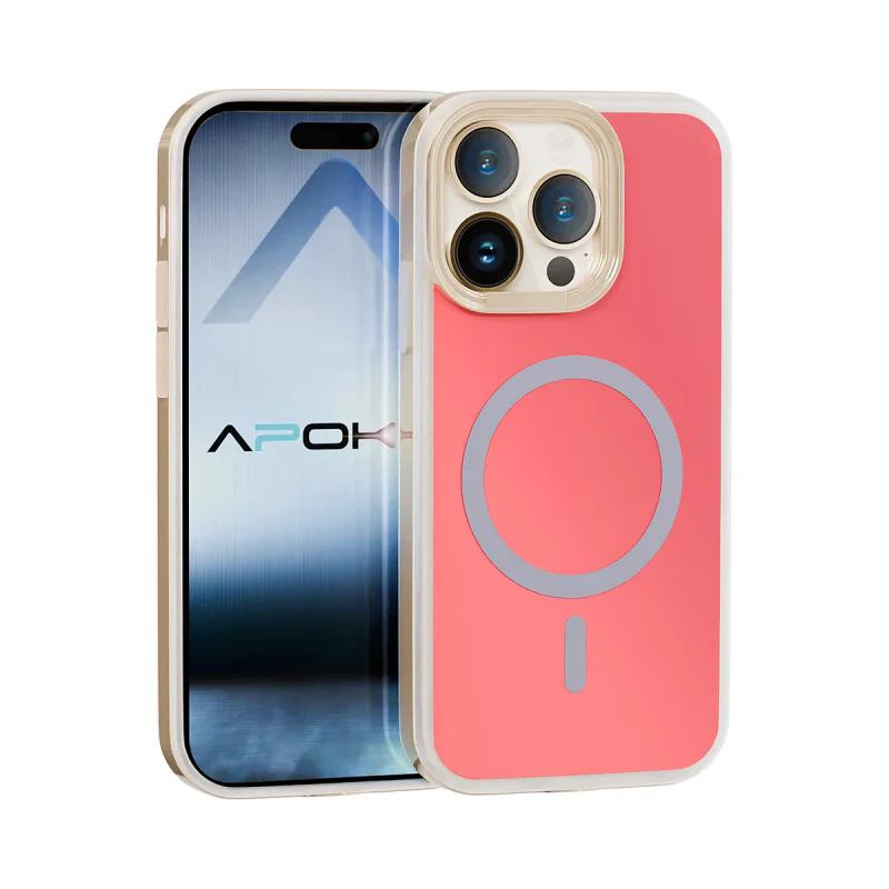 Capa Iridescente Camaleão Apokin com MagSafe para iPhone 12 Pro Max Prata - Imagem 3