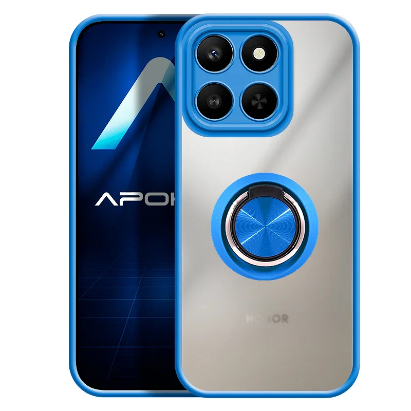 Capa Apokin para Honor 400 Smart em Gel Fumado com Íman e Suporte Preto - Imagem 2