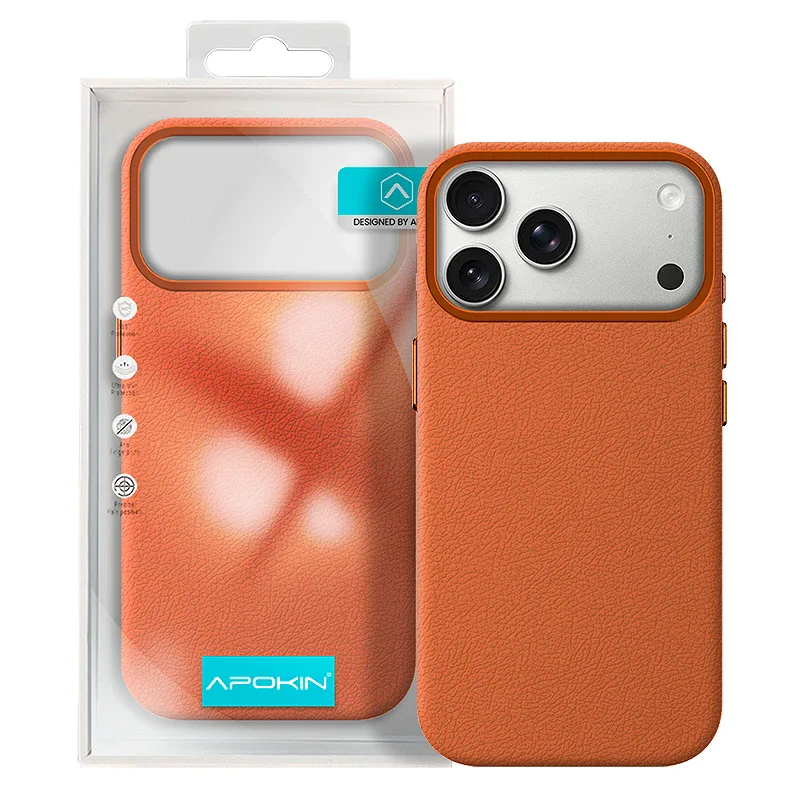 Capa Apokin para Samsung Galaxy S26 em Pele Azul - Imagem 3