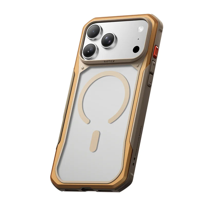 Capa Raptic Shield Evo Apokin para iPhone 18 Pro Max Magnética com MagSafe Dourado - Imagem 2