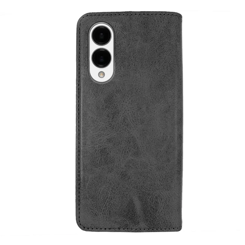 Capa Livro Apokin para Samsung Galaxy S25 com Porta-Cartões em Pele Sintética Vermelho - Imagem 4
