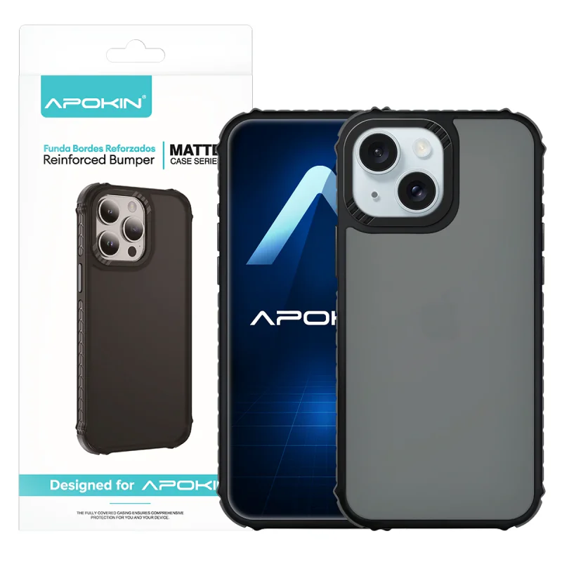 Capa Apokin para iPhone 15 Rock Fumada Azul - Imagem 6