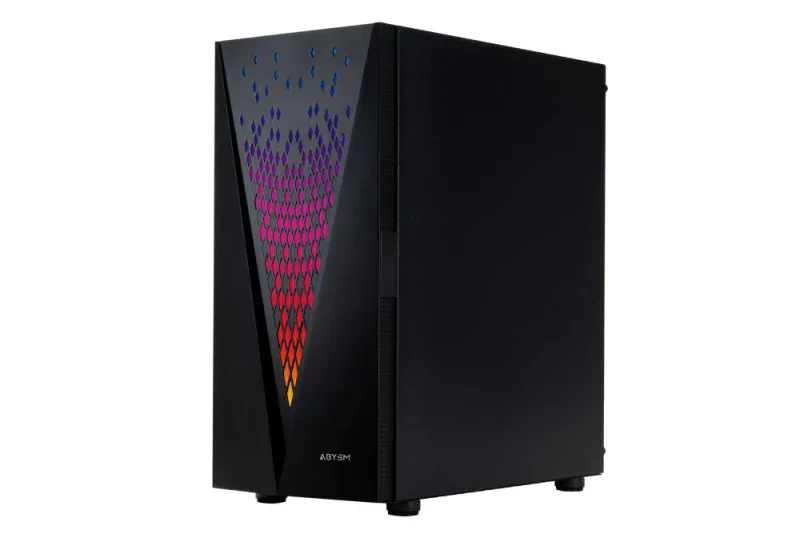 Caixa PC Tower ABYSM Danube Kolpa ATX preta gaming com vidro temperado ARGB - Imagem 5