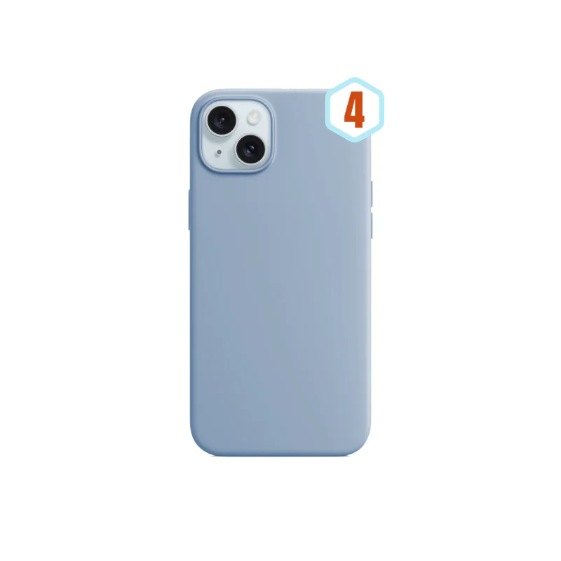 Capa de Silicone Líquido Apokin para iPhone 14 Plus, Amarelo 1 - Imagem 6