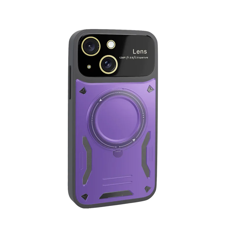 Capa Antigolpes Apokin para iPhone 15 Plus com Apoio Preto - Imagem 2