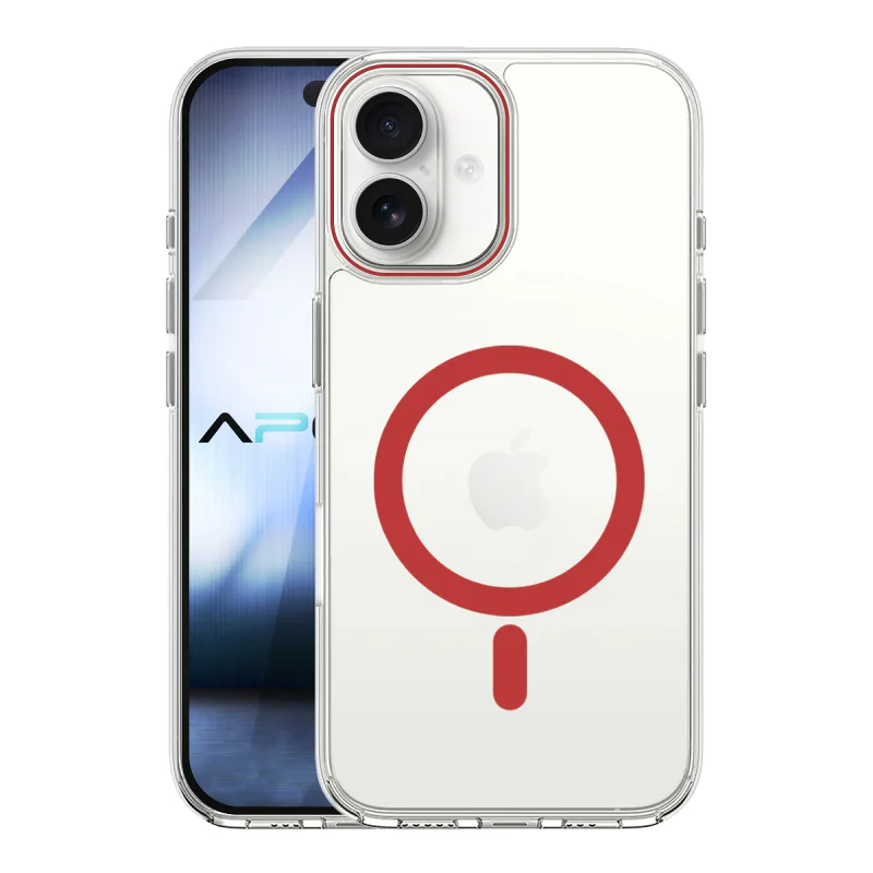 Capa Rígida de Vidro Apokin com MagSafe para iPhone 16 Variedade de cores - Imagem 3