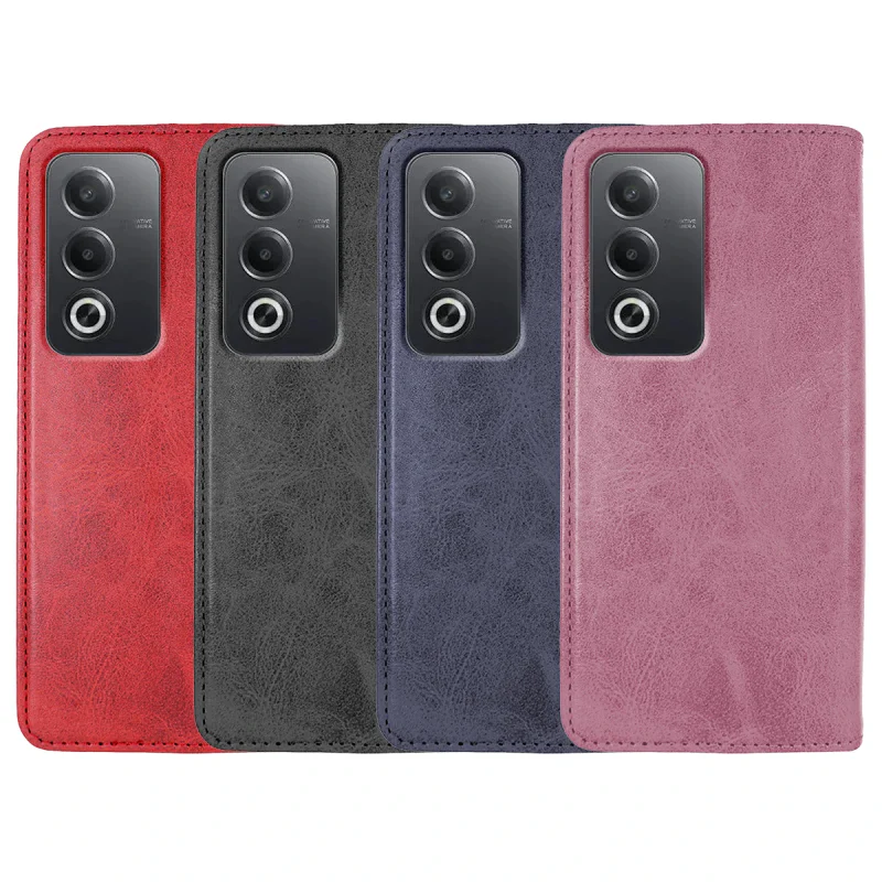 Capa Apokin para Oppo A80 com Porta-Cartões em Pele Sintética Variedade de cores