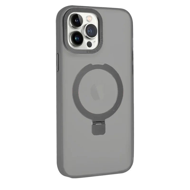 Capa Apokin Focus para Apple iPhone 14 Pro Efeito Fumado com Suporte de Apoio Branco - Imagem 5