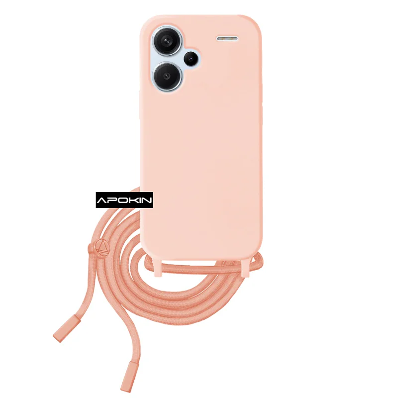 Capa Apokin para Xiaomi Redmi Note 13 Pro+ 5G Suave com Cordão Vermelho - Imagem 5