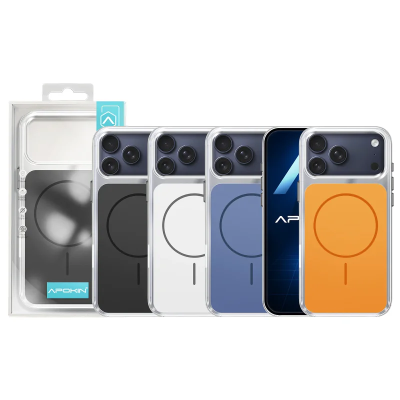 Capa Acrílica Apokin Clear Mag-Case com MagSafe para iPhone 17 Pro / 18 Pro Azul - Imagem 1