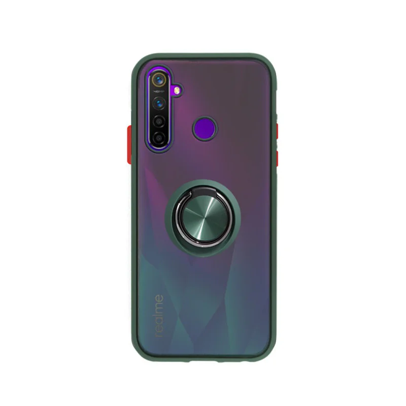 Capa Apokin ZTE Blade A31 Gel Fumado Magnética com Suporte Vermelho - Imagem 5