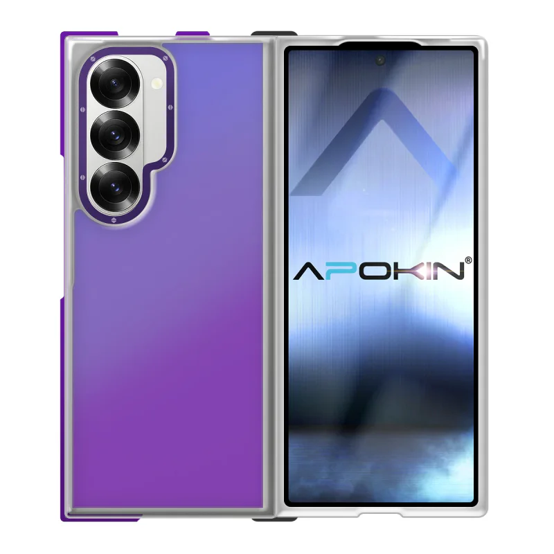 Capa Apokin para Samsung Galaxy Z Fold 7 Efeito Camaleão Lilás - Imagem 5