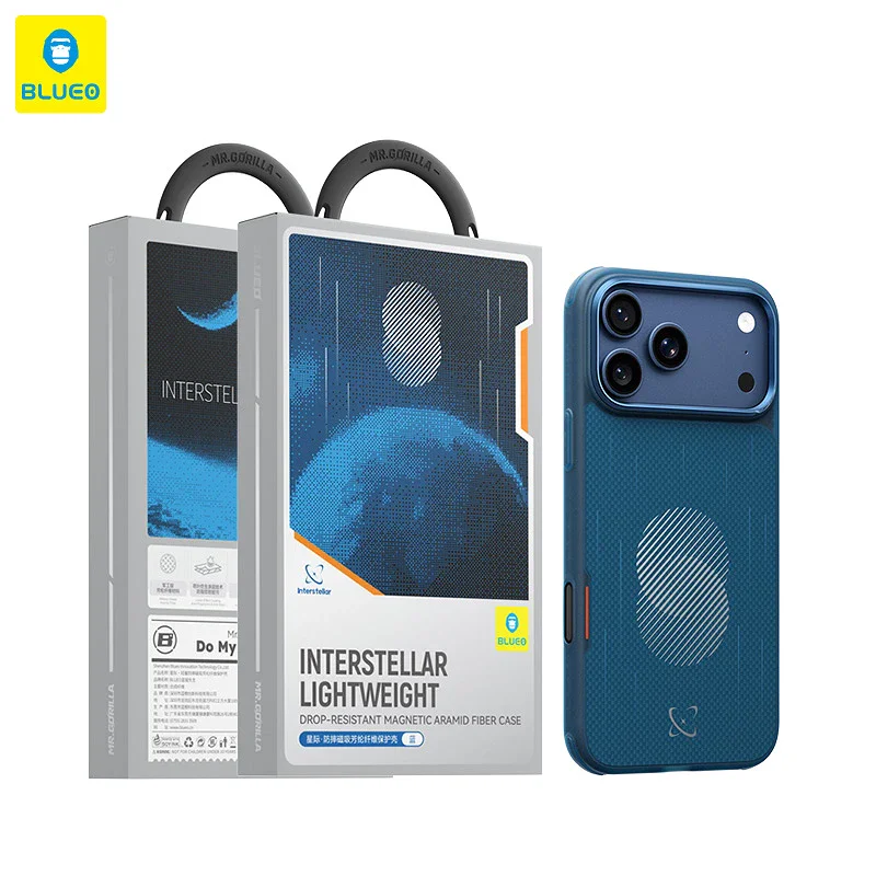 Capa Apokin para iPhone 17 Pro Max / 18 Pro Max Magnética em Fibra de Aramida Laranja - Imagem 3
