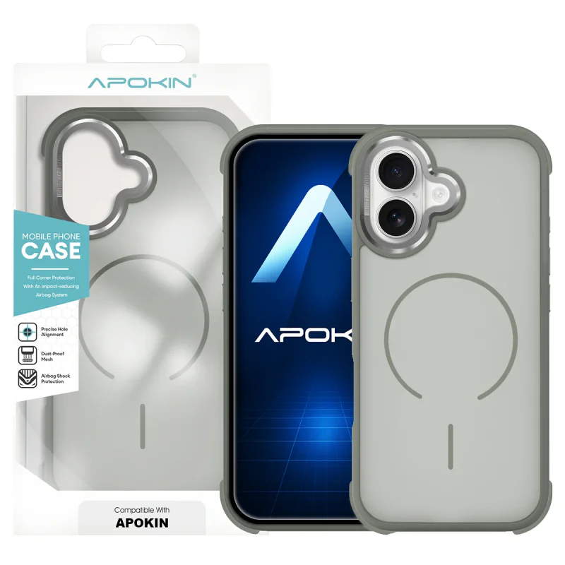 Capa Antichoque Apokin com MagSafe para iPhone 17 Laranja - Imagem 5