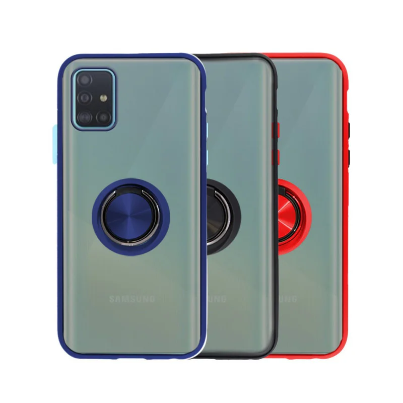 Capa Magnética Apokin com Suporte para Samsung Galaxy A51 5G Vermelho - Imagem 1