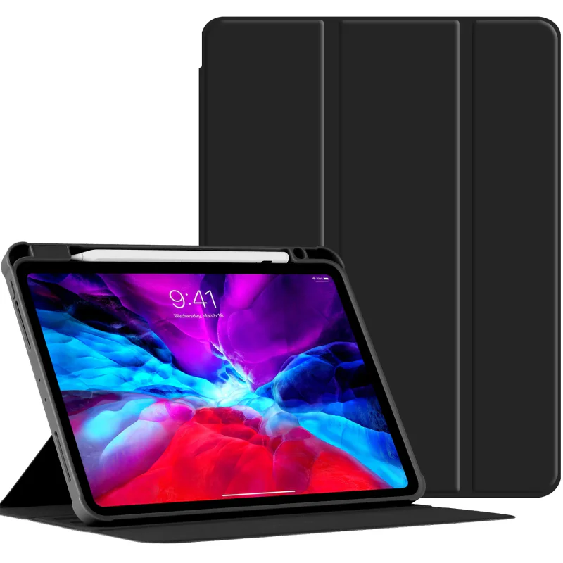 Capa Apokin Smart Cover 360 para iPad Air 13 com Suporte para Caneta Preto - Imagem 2