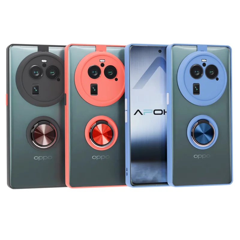 Capa em Gel Apokin para Oppo X6 Pro com Íman e Suporte Fumado Preto - Imagem 1