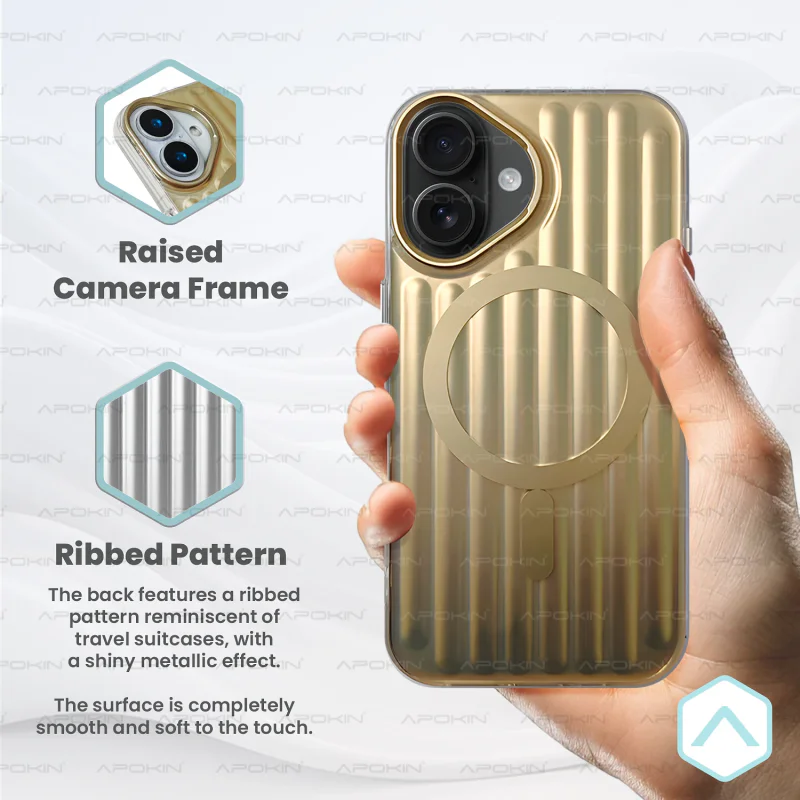Capa Apokin para iPhone 16 Pro Metálica com MagSafe Preto - Imagem 6