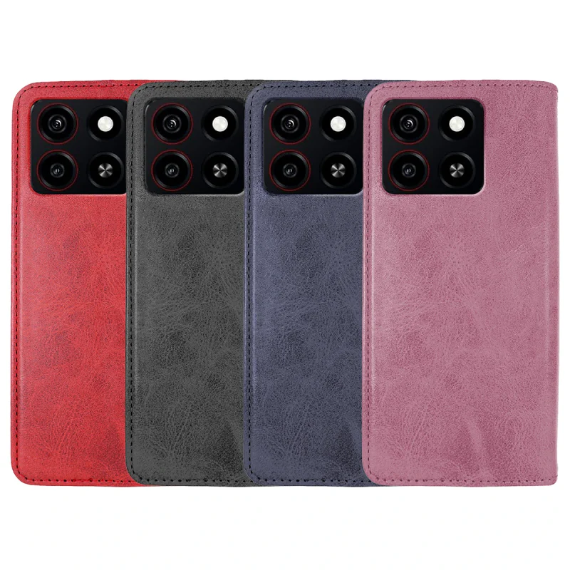 Capa Livro Apokin para ZTE Blade A35 5G em Pele Sintética com Porta-Cartões Variedade de cores - Imagem 1