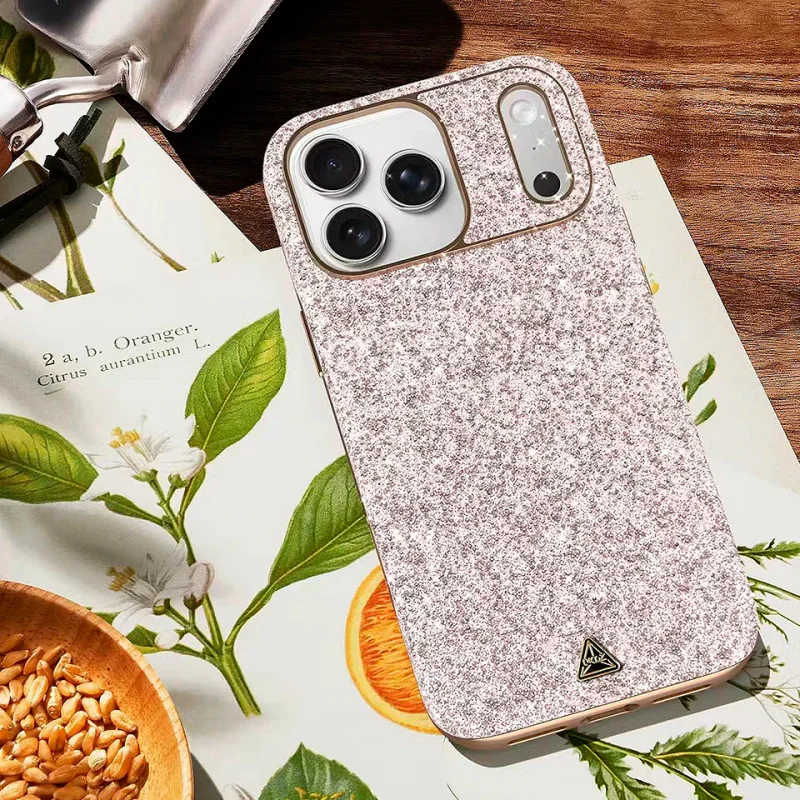 Capa Apokin OKOZ Twinkle MagCase com MagSafe para iPhone 17 Pro Max Rosa - Imagem 2