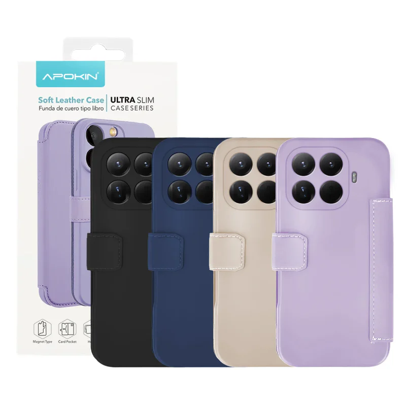 Capa Apokin de Silicone Macio para Xiaomi 15T Pro Preto