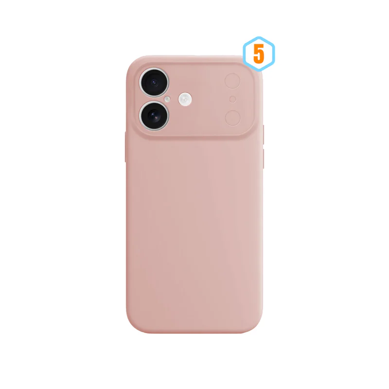 Capa Apokin para iPhone 16 Silicone com Proteção de Câmara em Vidro Temperado Lilás - Imagem 6