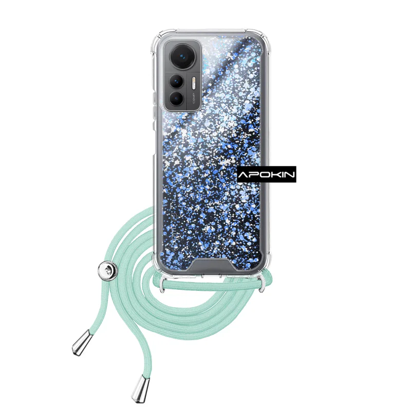 Capa Apokin para Xiaomi 12 Lite em Gel Transparente com Cordão Rosa - Imagem 4