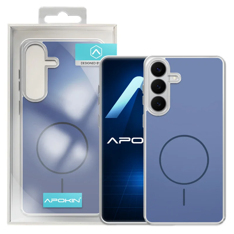 Capa Apokin Clear Mag-Case Acrílica com MagSafe para Samsung Galaxy S26 Branco - Imagem 4