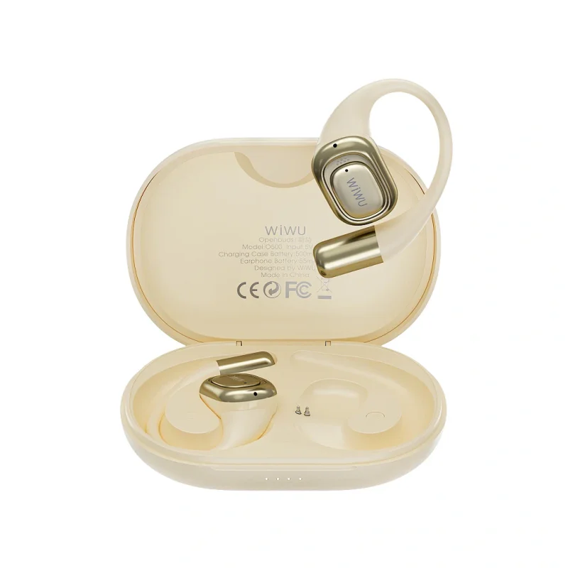 Auriculares Bluetooth Wiwu OpenBuds O500 Desportivos Branco - Imagem 2