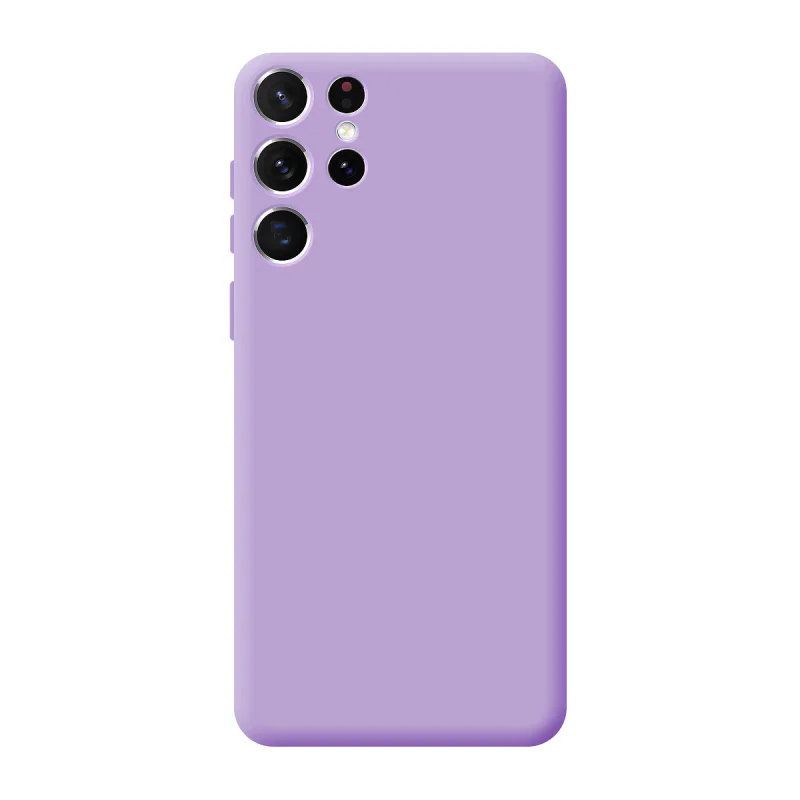 Capa Apokin para Samsung Galaxy S21 Ultra Silicone Macio com Proteção 3D de Câmara Lilás - Imagem 6