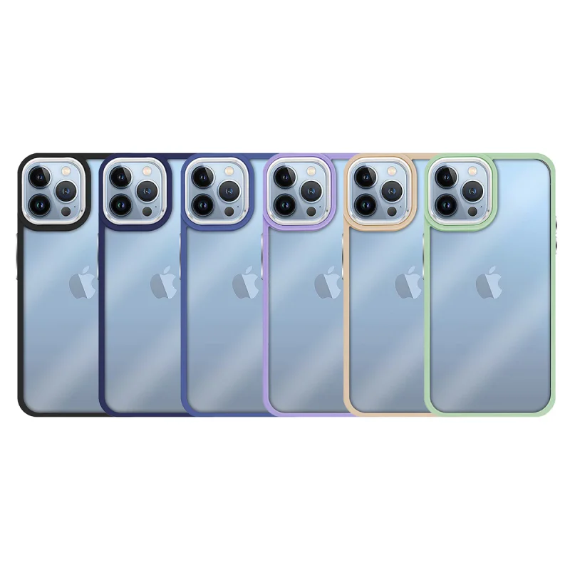 Capa Apokin para Apple iPhone 15 Pro Silicone Anti-Choque com Borda de Câmara em Alumínio Verde - Imagem 1