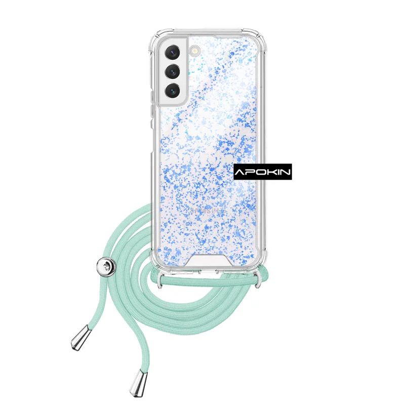 Capa Apokin Gel Transparente com Cordão para Samsung Galaxy S22 Plus Lilás - Imagem 4