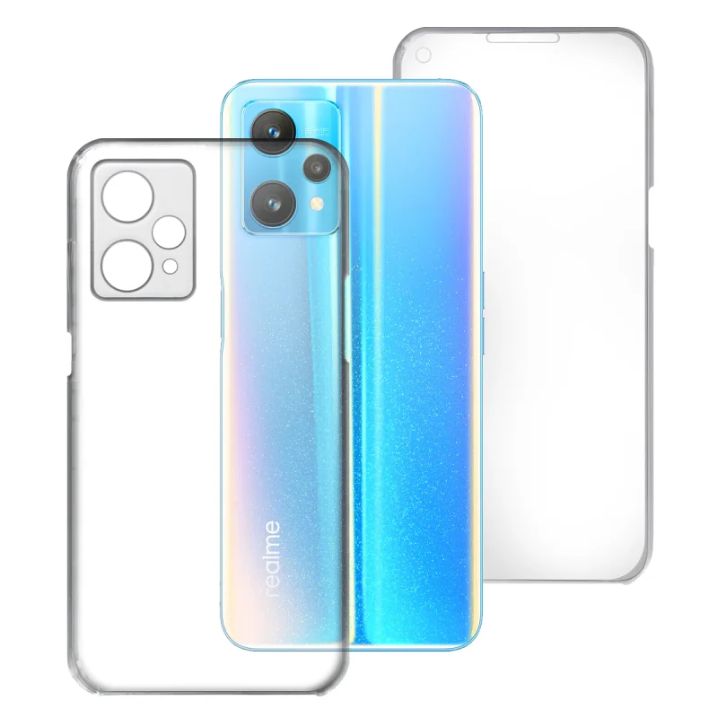 Capa Apokin 360 Dupla para Realme 9 Pro Silicone Frontal e Traseira Transparente - Imagem 1