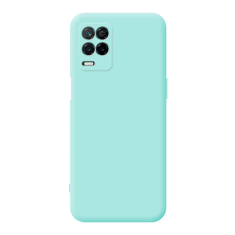 Capa Apokin para Realme 8 5G Silicone Suave com Proteção de Câmara 3D Azul - Imagem 5