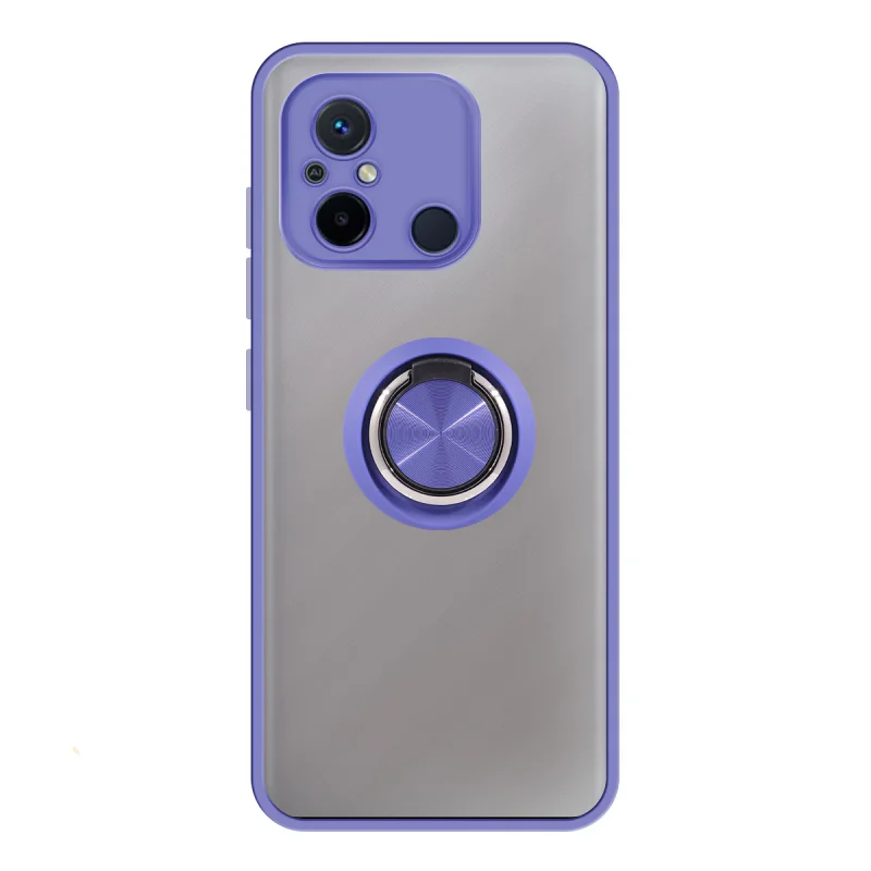 Capa de Gel Apokin Magnética com Suporte Fumado para Xiaomi Redmi 12C / Redmi 11A Vermelho - Imagem 3