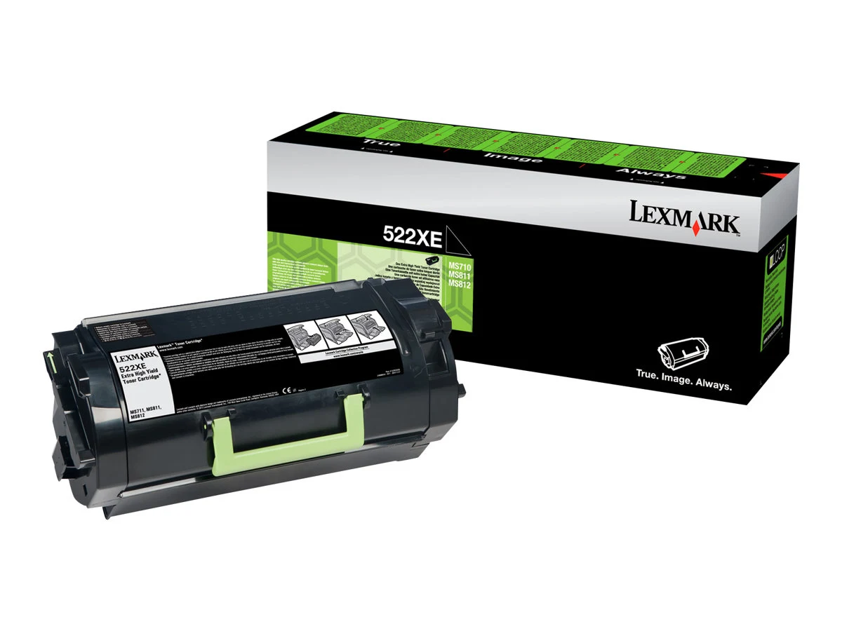 Toner Lexmark 522XE Preto Extra Alto Rendimento 45000 Páginas