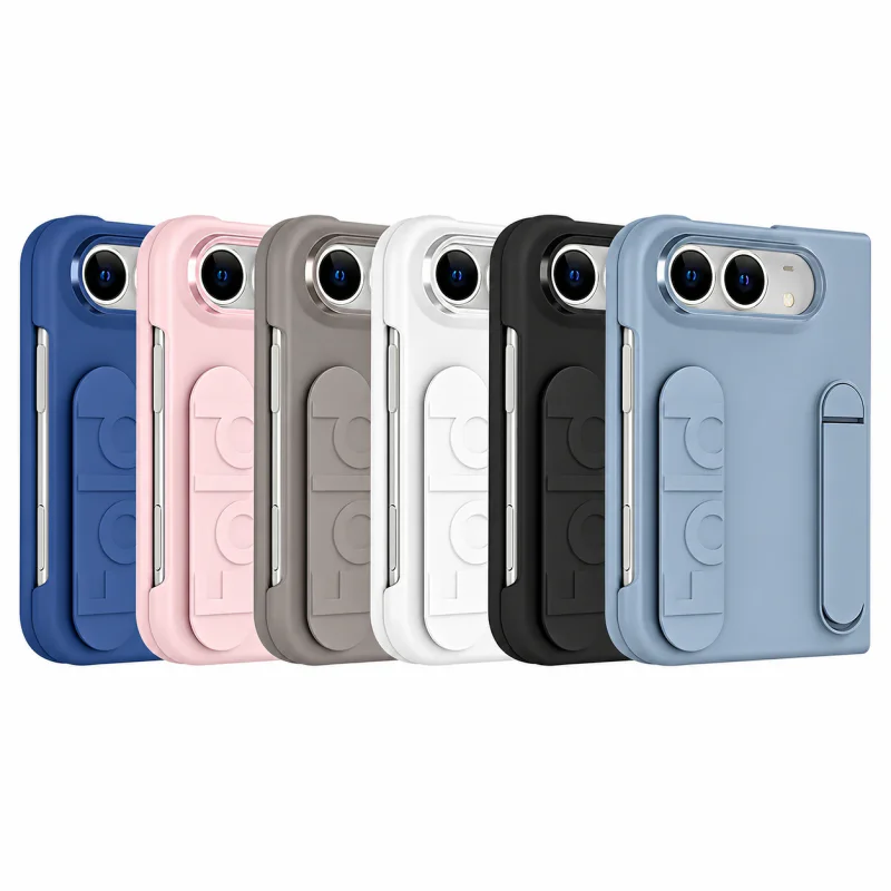 Capa Apokin para iPhone 18 Duo com Fita e Suporte Cinza