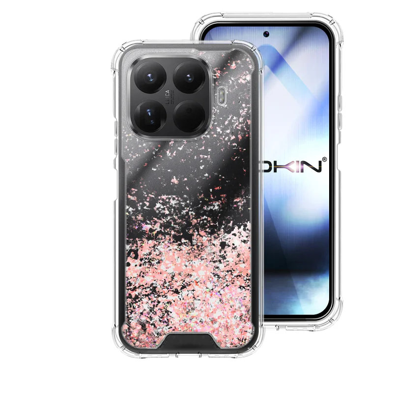 Capa de Gel Apokin Transparente com Glitter para Xiaomi 15T Pro Variedade de cores - Imagem 6