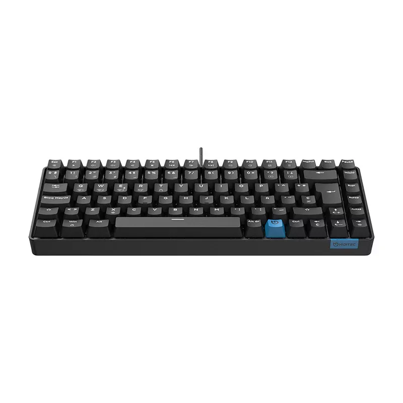 Teclado Mecânico Gaming Sem Fios Hiditec GM1K 75% Gateron Pro Brown Hot-Swap RGB Bluetooth Preto - Imagem 3