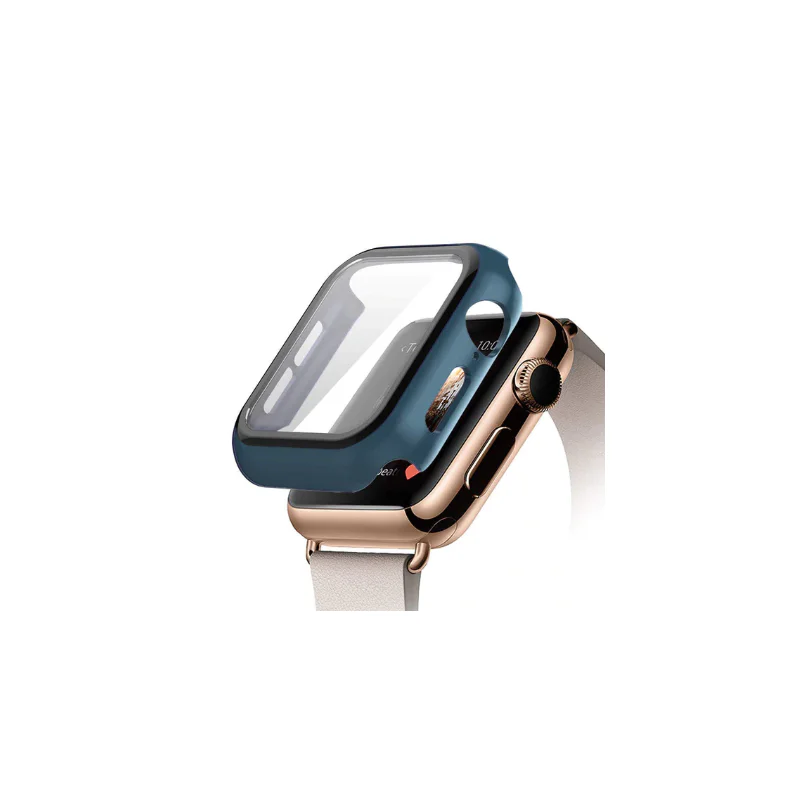 Capa e Película Protetora Apokin para Apple Watch 38 mm Preto - Imagem 5