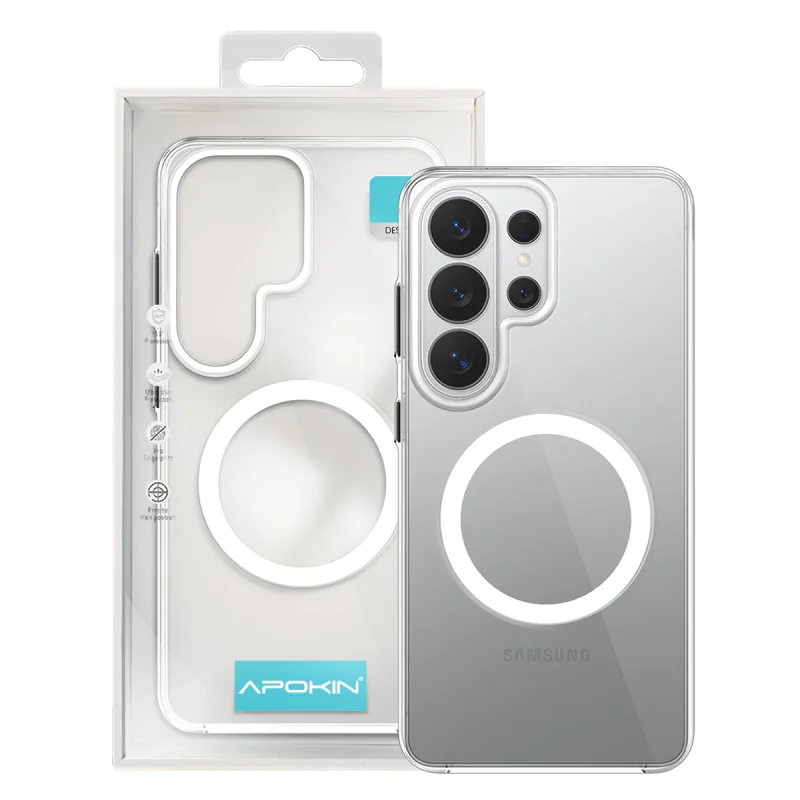 Capa Apokin para Samsung Galaxy S26 Ultra Policarbonato com MagSafe Transparente - Imagem 2