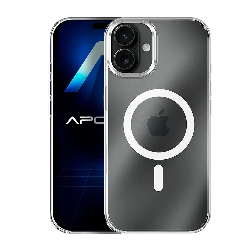 Capa Apokin para Apple iPhone 17 Acrílica Transparente Premium MagSafe Variedade de cores - Imagem 5