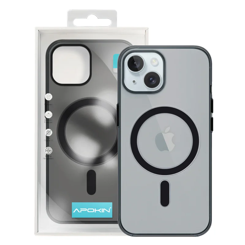 Capa de Policarbonato Apokin para iPhone 15 com MagSafe Variedade de Cores - Imagem 3