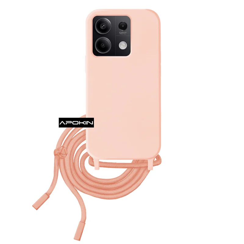 Capa Apokin para Xiaomi Redmi Note 13 5G Macia com Cordão Azul turquesa - Imagem 5