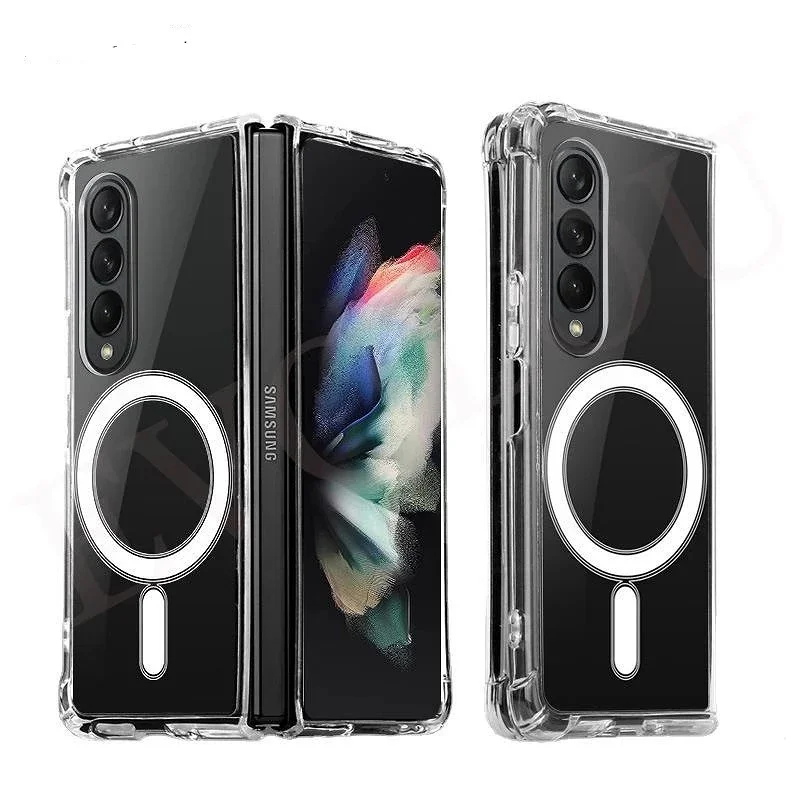 Capa Apokin para Samsung Galaxy Z Fold 5 Transparente Premium com MagSafe - Imagem 2